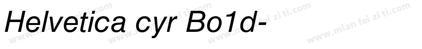 Helvetica cyr Bo1d字体转换